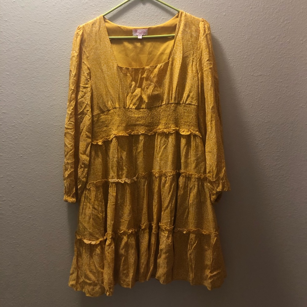 Pink Lily Yellow Dress